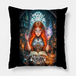 Tiny Witch, Mighty Spells Pillow