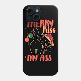 Merry Kiss My Ass Cat by Tobe Fonseca Phone Case