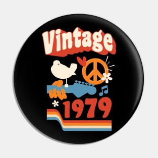 Vintage 1979 - Woodstock Style Pin