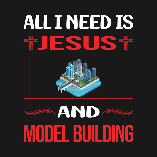 Funny Jesus Model Building by Happy Life