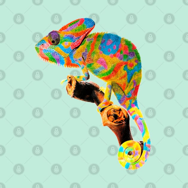 Funny Chameleon by Happy Art Designs