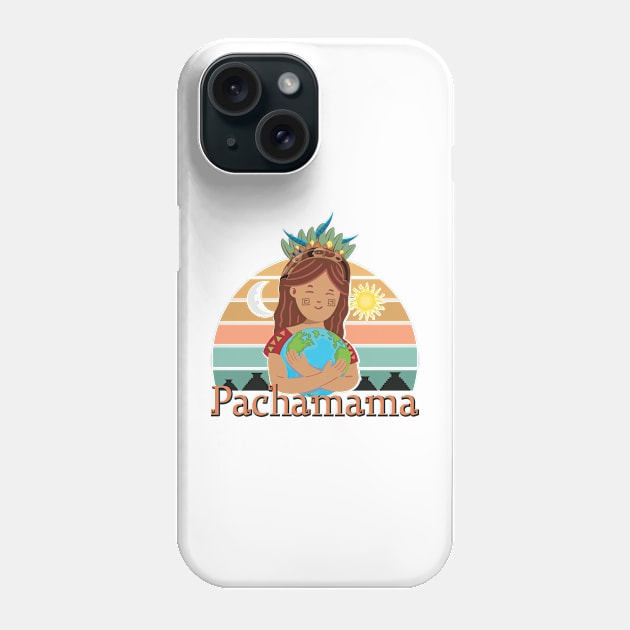 Pachamama Earth Mother Incan God Spiritual Environmentalist Phone Case by alltheprints