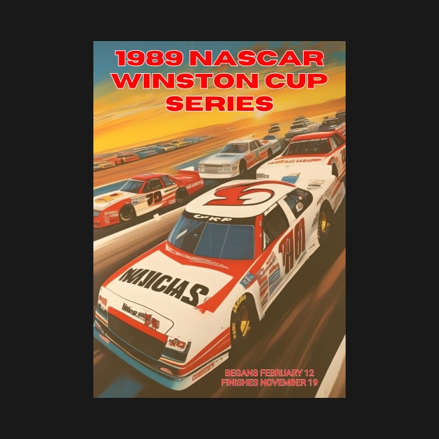 1989 Nascar Winston Cup Series Racing Poster by IainDesigns
