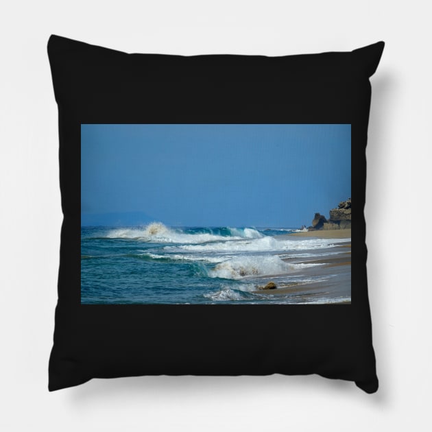 Plage déserte du Mexique Pillow by franck380