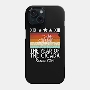 Great Cicada The Year Of Cicada 2024 XIX XIII USA Kansas Phone Case