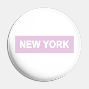 Lavender New York Pin