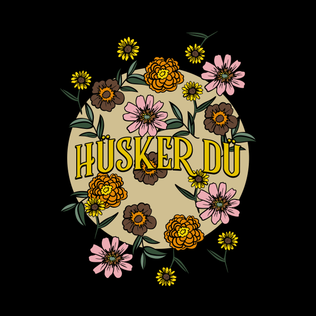 Husker Du Name Personalized Flower Retro Floral 80s 90s Name Style by Ancientdistant