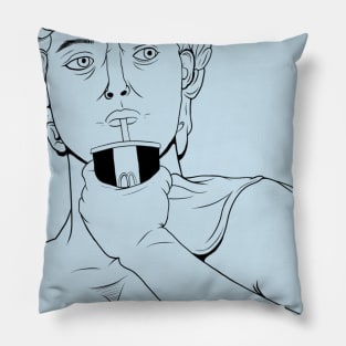 Greek statue scluptures illustration line art Pillow