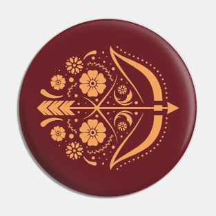 Scandinavian Folk Style Archery Pin