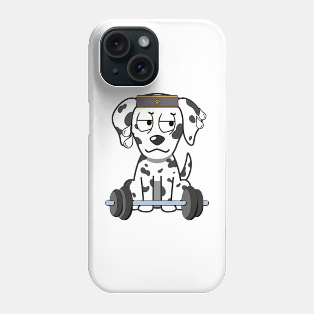 Funny dalmatian is exercising Phone Case by Pet Station