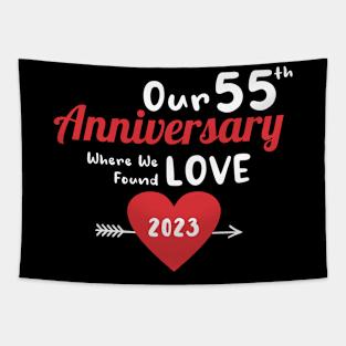 55th Anniversary where we found love 2023 Tapestry