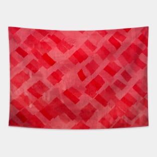 Red Distressed grunge textured collection Tapestry