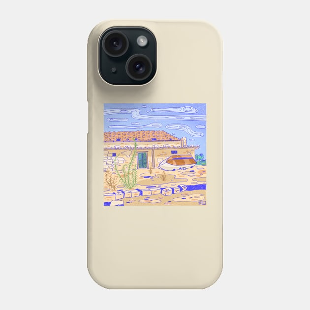 Mediterranean Landscape Phone Case by heliantusannuusart@gmail.com