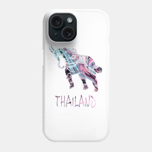 Ornate Thai Elephant In A Colorful Illustration Phone Case