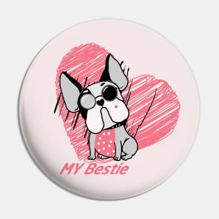 My Bestie puppy Pin