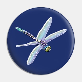 Blue Dragonfily Pin