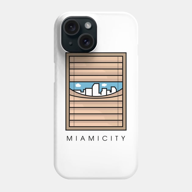 miami city at the window Phone Case by SASTRAVILA