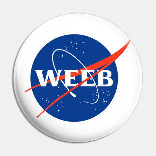 Weeb Nasa - Funny Parody Pin