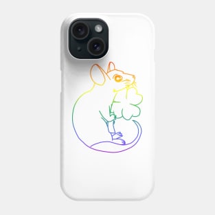 Lucky Clover Rat (Rainbow Version) Phone Case