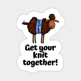 Get Your Knit Together! (Dark Sheep) Magnet