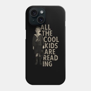 All The Cool Kids Are Reading Retro Style Phone Case