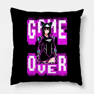 Game Over Gamer Girl Pillow
