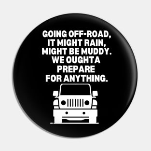 Going off-road Pin