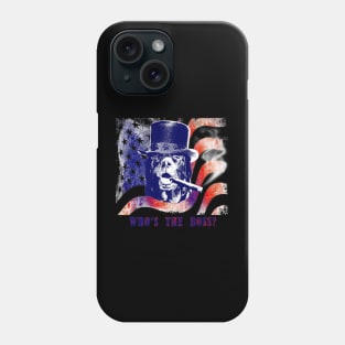 Whos The Boss Patriot Dog Stars And Stripes Phone Case