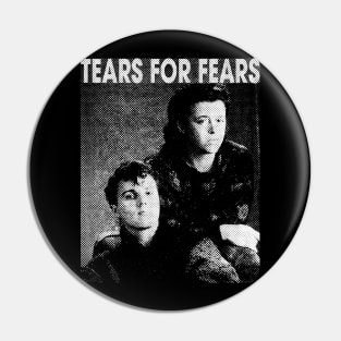 Tears For Fears Halftone Pin