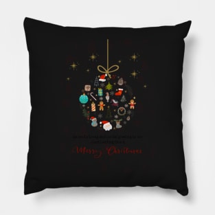 Corporate Postcard Christmas Ornament English version Pillow