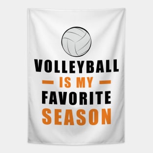 Volleyball Is My Favorite Season Tapestry