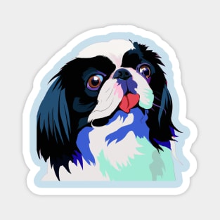 Japanese Chin Pop Art - Dog Lover Gifts Magnet