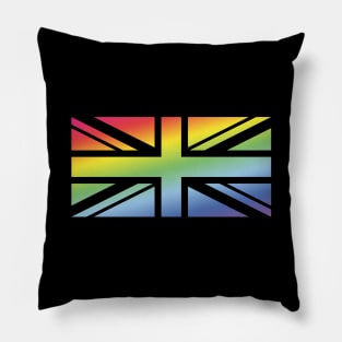 Union Jack / Rainbow Flag (Great Britain / United Kingdom) Pillow