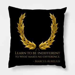 Classical Rome Stoic Philosophy Caesar Marcus Aurelius Quote Pillow