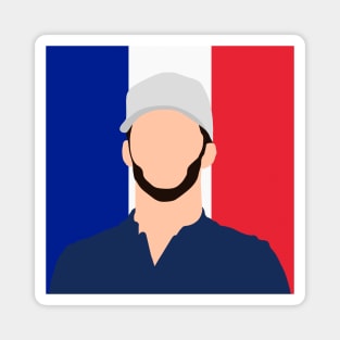 Pierre Gasly Face Art - Flag Edition Magnet