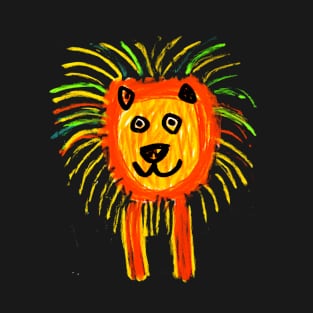 Crayon Lion #2 T-Shirt