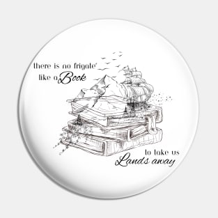 Emily Dickinson Book Quote Pin