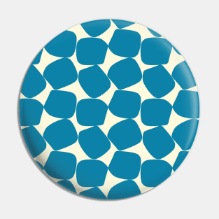 Bold Geometric Pattern 2 in Celadon Blue and Light Yellow Pin