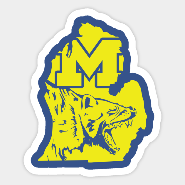 Michigan Wolverine - University Of Michigan - Sticker