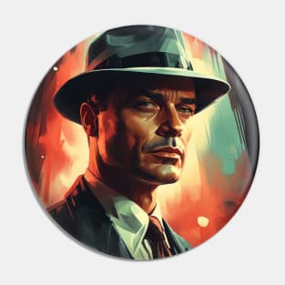 Noir Detective 1940’s Pin