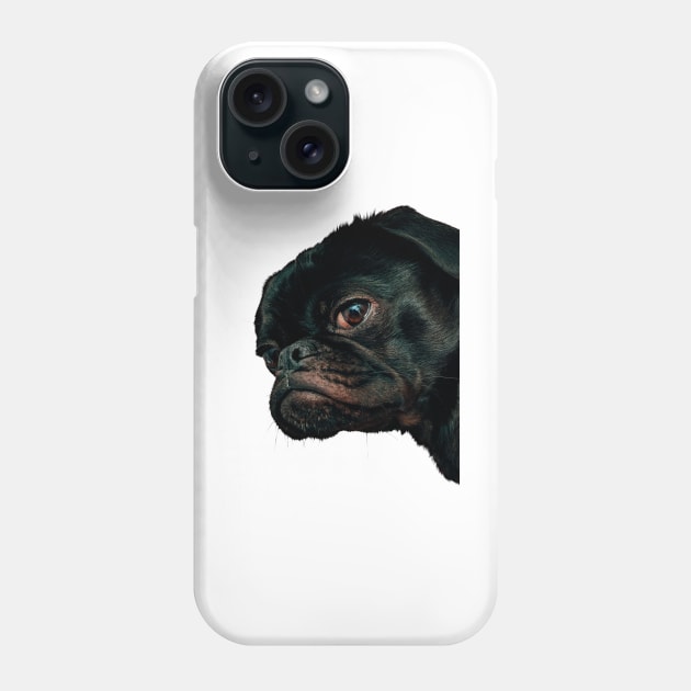 Pug Peekaboo Phone Case by Studio-Sy