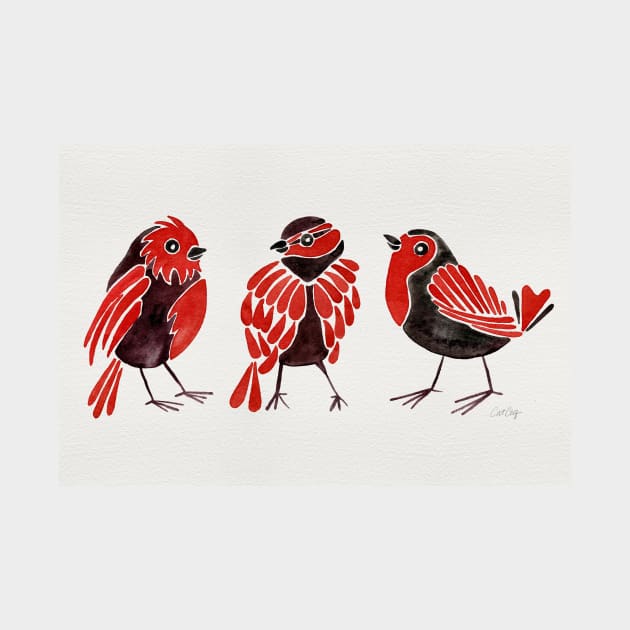 finches red by CatCoq