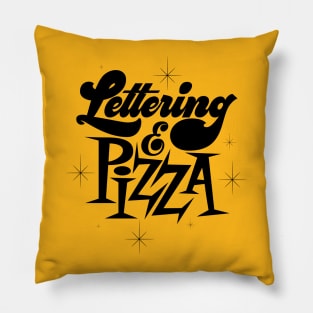 Lettering And Pizza Pillow