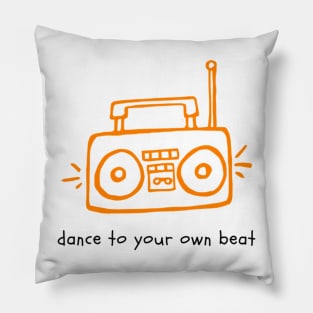 Dance to Your Own Beat Beat Box Pillow