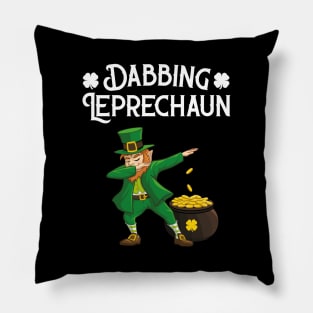 Dabbing Leprechaun Pillow