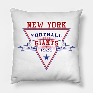 Retro New York Giants Pillow