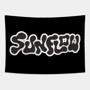 sunflow typography Tapestry
