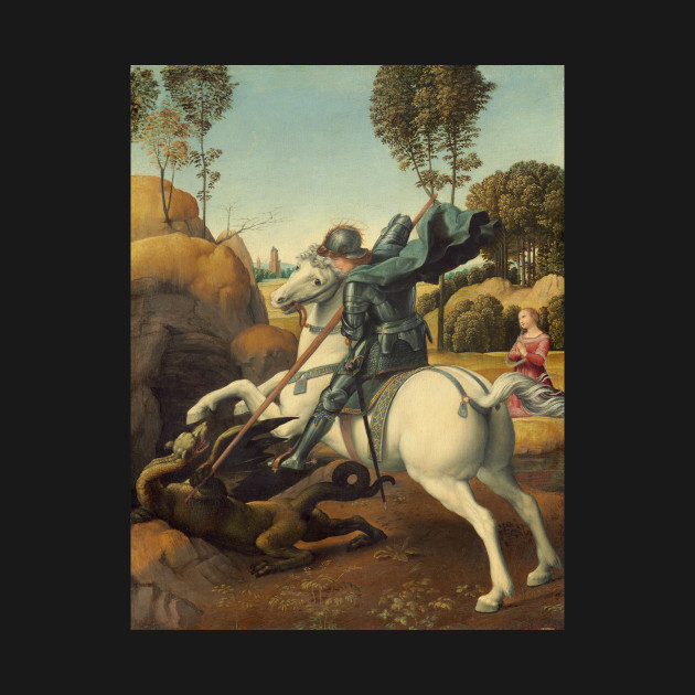 Saint George And The Dragon Oil Painting By Raphael Saint George