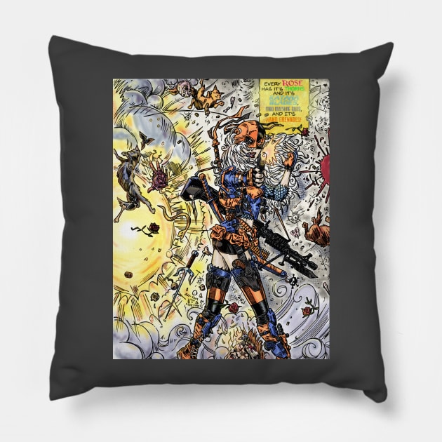 Rose Wilson Pillow by Rudeman