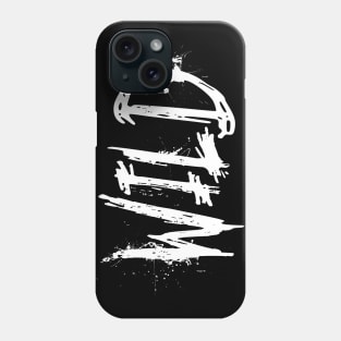 Wild - black and white lettering Phone Case